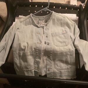 Abercrombie & Fitch light wash denim jacket- size M